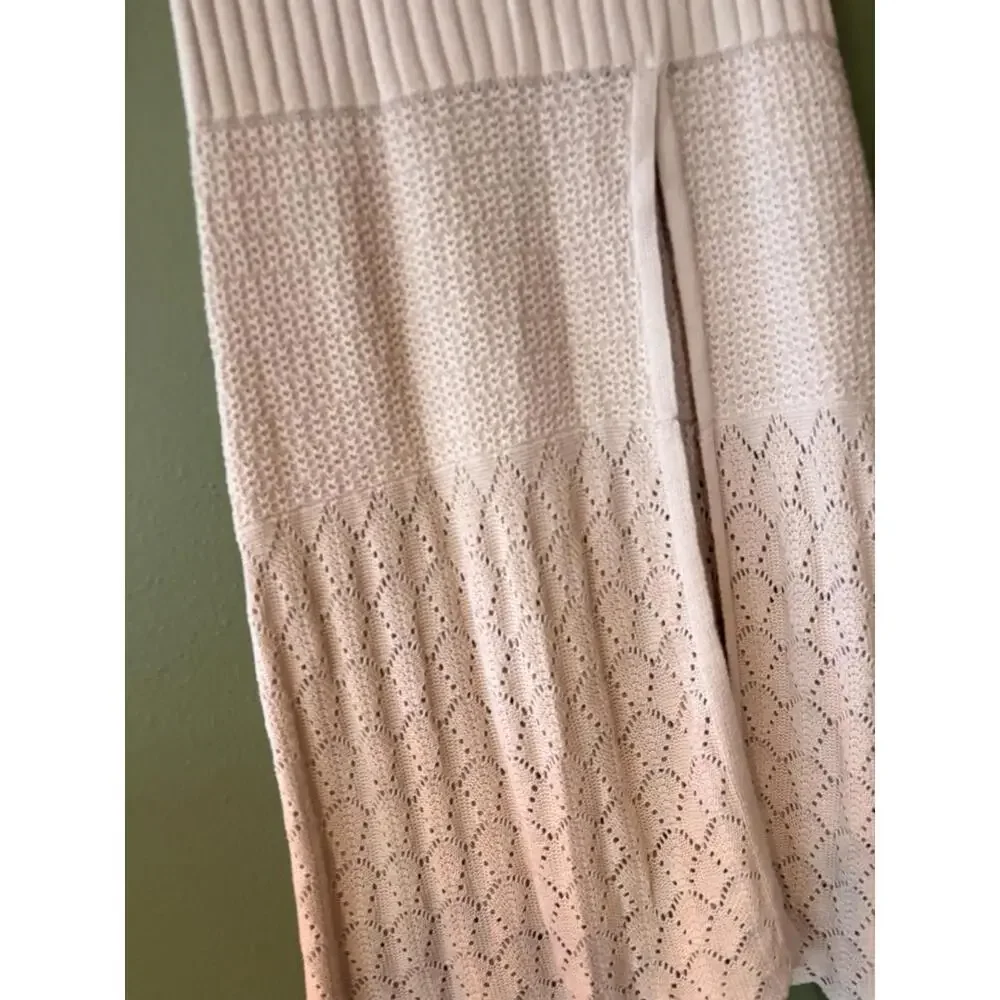 Free People Bari Knit Column Maxi Skirt Harvest Moon Size M NWT
